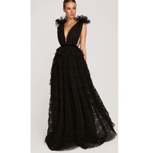 SAU LEE SABRINA TULLE GOWN